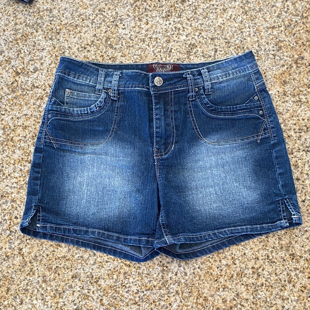 Angels Dark Blue Jean Shorts